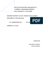 Tax Assessment and Collection Challenges in Lode Hetosa District: Arsi, Oromia, Ethiopia Evidence From Category "B'' Tax-Payers