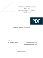 Actividad Práctica (Esfuerzos Inducidos Por Torsión) - Luiggi Jordán