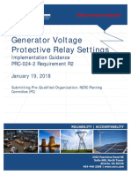 PRC-024-2 R2 Generator Frequency and Voltage Protective Relay Settings ..