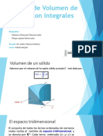 Cálculo de Volumen de Solidos Con Integrales Triples