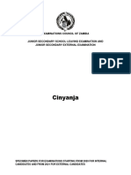 Chinyanja Grade 9 Final Booklet