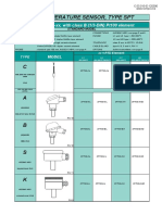 RTD Temperature Sensor, Type SPT: TYPE SPT100-X-xx, With Class B (1/3-DIN) Pt100 Element