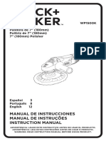 Pulidora de 7" (180mm) Politriz de 7" (180mm) 7" (180mm) Polisher WP1500K