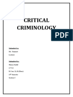 Critical Criminology