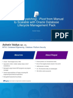 Automated Patching: Pivot From Manual: To Scalable With Oracle Database Lifecycle Management Pack