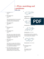 Chapter 15 - Flow, Matching and Scheduling Problems: Solutions To Exercise 15A