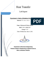 Lab 06 - Radiation Heat Transfer