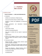 Nptel: Flight Dynamics I - Airplane Performance - Web Course