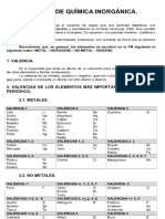 Formulación de Química