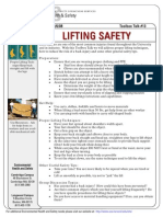 Toolbox Talk Lifting