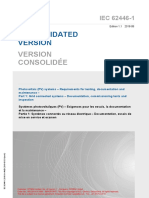 IEC62446 - Grid Connected Systems - Documentation, Commissioning Tests and Inspection