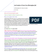 Color Coded Rhetorical Analysis of Letter From Birmingham Jail