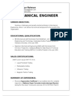 Mechanical Engineer: Mohd. Layeequr Rahman