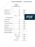 Ethiopian Construction Works Corporation (ECWC) Summary Guard House