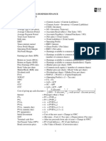 Fin0008 Managing Business Finance Formulae Sheet: N I, N 0 I, N N I, N 0 I, N N I, N 0 I, N