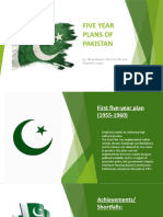 Five Years Plans of Pakistani Economy