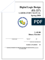 Digital Logic Design (EL-227) : Laboratory Manual Spring-2020