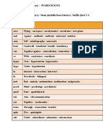 Vocabulary - Word Roots