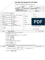 Taleem City Test Series For 12 Class: Objective Type