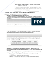 Answer Sheet in Practical Research I