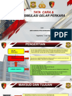 TATA CARA DAN SIMULASI Gelar Perkara