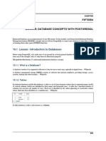 Fifteen: 15.1 Lesson: Introduction To Databases