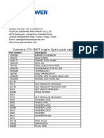 Cummins Vta-903t Engine Spare Parts Catalog