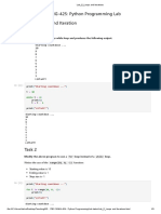 ITEC-425 / SENG-425: Python Programming Lab Lab 5: Loops and Iteration Task 1