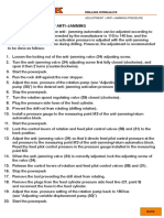 Training: Pressure Settings of Anti - Jamming