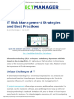 IT Risk Management Strategies and Best Practices