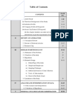 Table of Contents Project