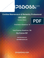 Certified Maintenance & Reliability Professional: CMRP CMRP Version Demo