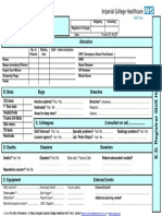 ABC of Hand Over Sheet