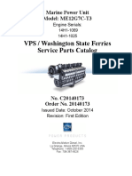 VPS / Washington State Ferries Service Parts Catalog: Marine Power Unit Model: ME12G7C-T3