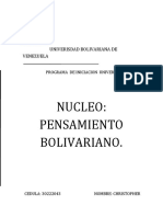 Analisis Pensamiento Bolivariano