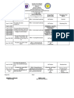 Monthly Instructional Supervisory Plan