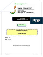 Business Studies P1 GR 12 Exemplar 2020 and MEMO