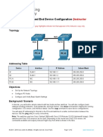 2.9.2 Lab - Basic Switch and End Device Configuration - ILM