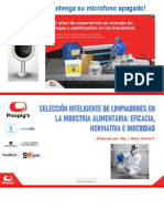 Diapositivas Selección Inteligente de Limpiadores en La Industria Alimentaria