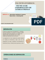 Semana 11 Operaciones Unitarias de Separacion, Cromatografía