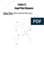 Lecture (2) Traditional Water Resources: Surface Water: (Rivers and Fresh Water Lakes)