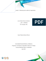 Tarea 1 Unidad 1 Metodos para Probar La Validez de Argumentos