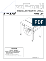 Strapack I-10 Instruction-Parts Manual MB