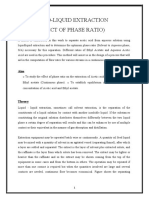 Liquid-Liquid Extraction (Effect of Phase Ratio)