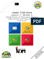 Basic Calculus q4 Mod2 Antiderivative of Polynomial Radical Exponential and Trigonometric Functions