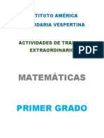 Actividades Extraordinarias - Primero.a