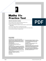 Maths 11+: Practice Test