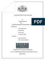 Savitribai Phule Pune University: Project Synopsis On " "