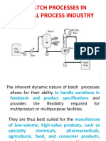 Batch Processes in Chemical Process Industry