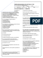 Avaliação 7º Ano - 2 Bimestre